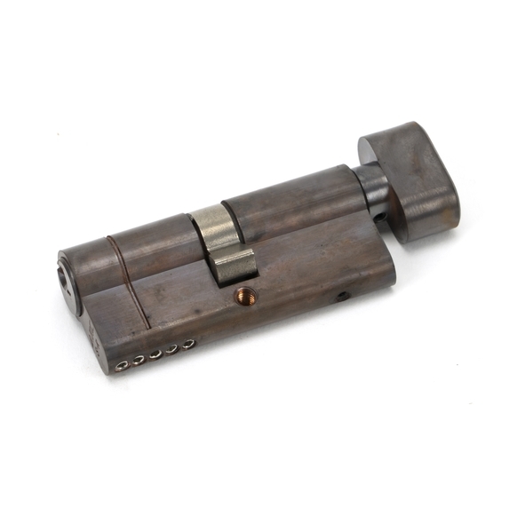 45868 • 35 x 35mm • Aged Bronze • From The Anvil 5 Pin Euro Cylinder & Thumbturn Keyed Alike