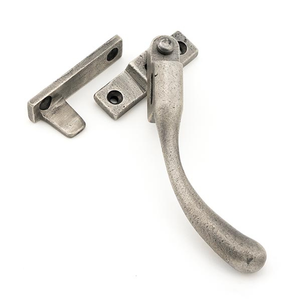 45913  149mm  Antique Pewter  From The Anvil Night-Vent Locking Peardrop Fastener - RH