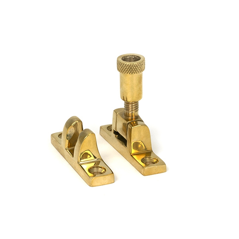 45962  55 x 14mm  Polished Brass  From The Anvil Brompton Brighton Fastener - Narrow [Square]