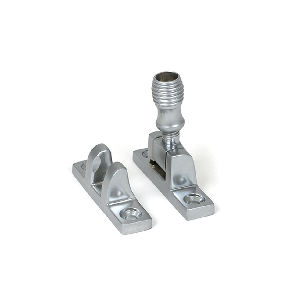 45976  55 x 14mm  Satin Chrome  From The Anvil Beehive Brighton Fastener - Narrow [Square]