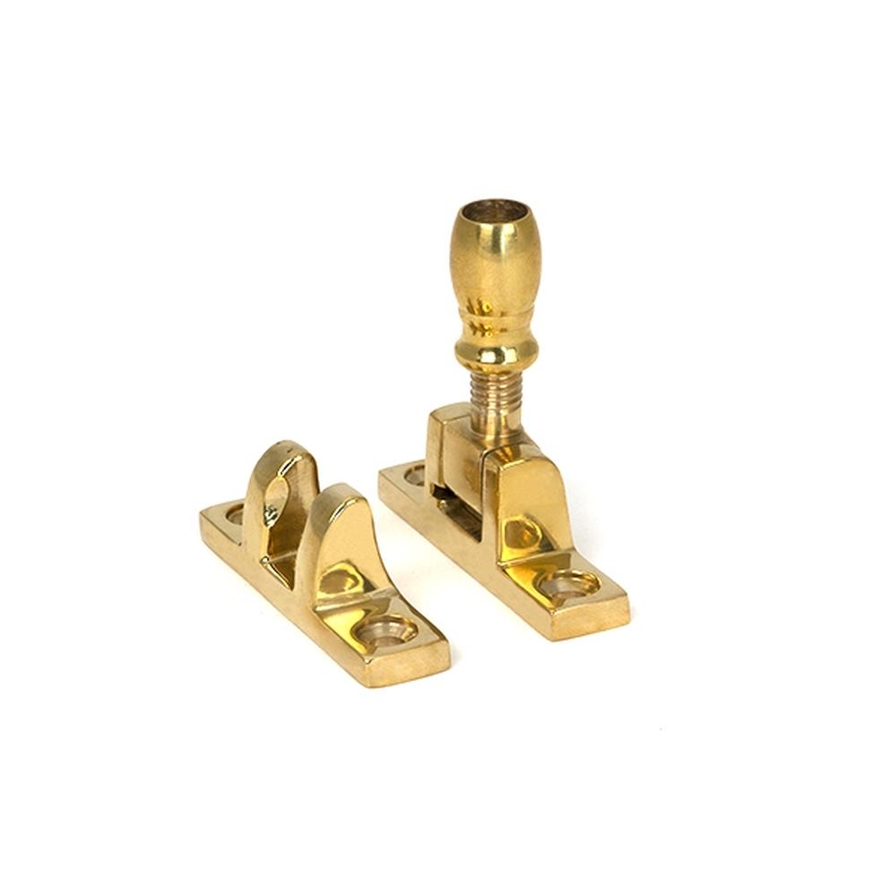 45977 • 55 x 14mm • Polished Brass • From The Anvil Mushroom Brighton Fastener - Narrow [Square]