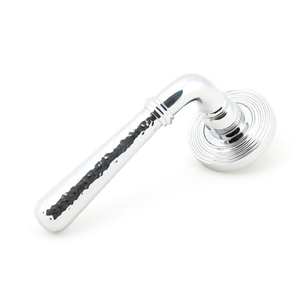 46075 • 53 x 8mm • Polished Chrome • From The Anvil Hammered Newbury Lever on Rose [Beehive]