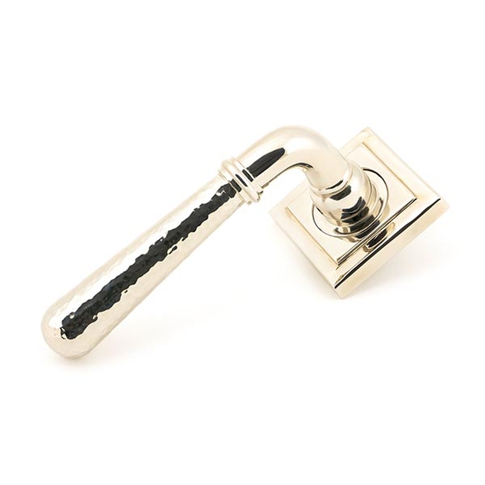 46080 • 53 x 53 x 8mm • Polished Nickel • From The Anvil Hammered Newbury Lever on Rose [Square]