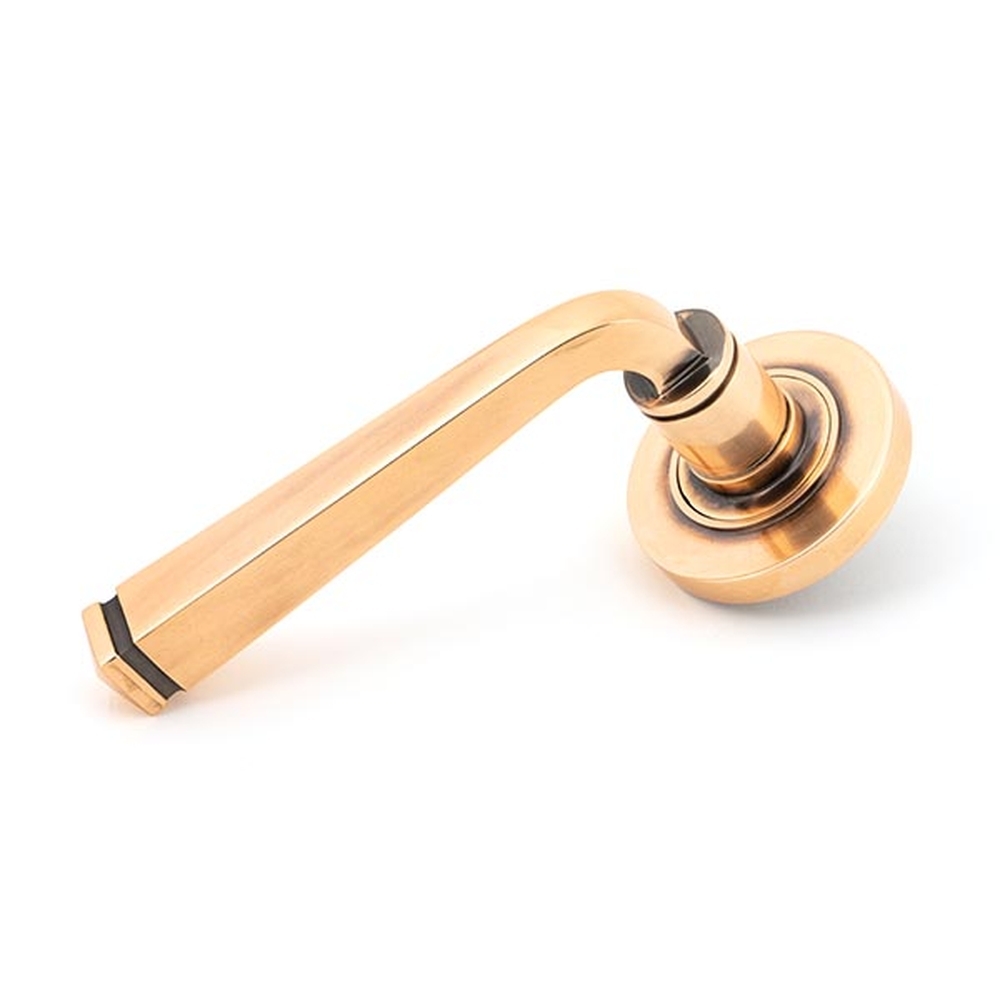 46093 • 53 x 8mm • Polished Bronze • From The Anvil Avon Round Lever on Rose [Plain]