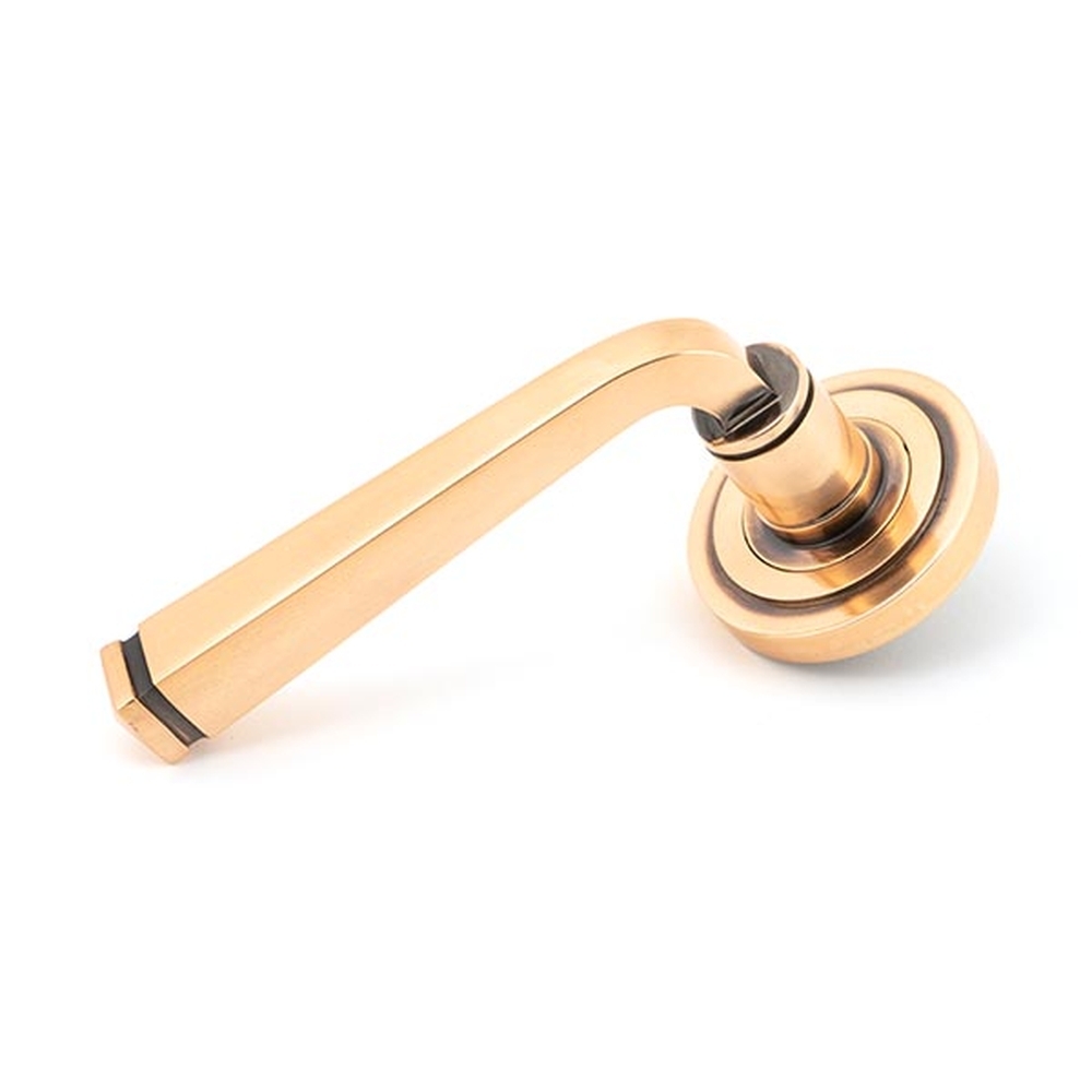 46094 • 53 x 8mm • Polished Bronze • From The Anvil Avon Round Lever on Rose [Art Deco]