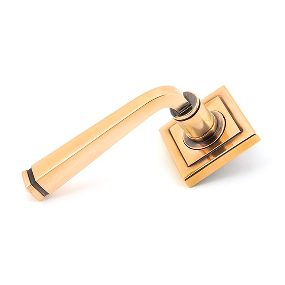 46096 • 53 x 53 x 8mm • Polished Bronze • From The Anvil Avon Round Lever on Rose [Square]