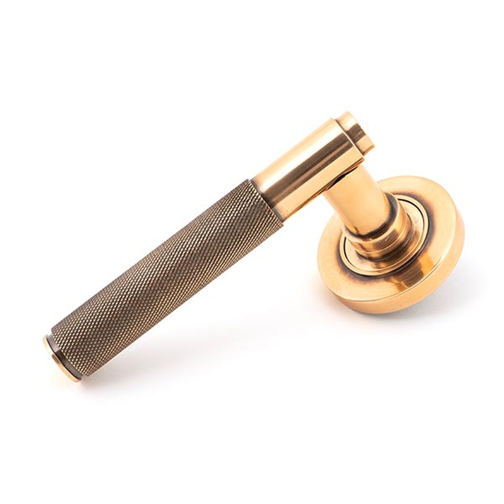 46101 • 53 x 8mm • Polished Bronze • From The Anvil Brompton Lever on Rose [Plain]