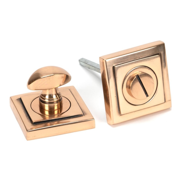 46112 • 53 x 53 x 8mm • Polished Bronze • From The Anvil Round Thumbturn [Square]