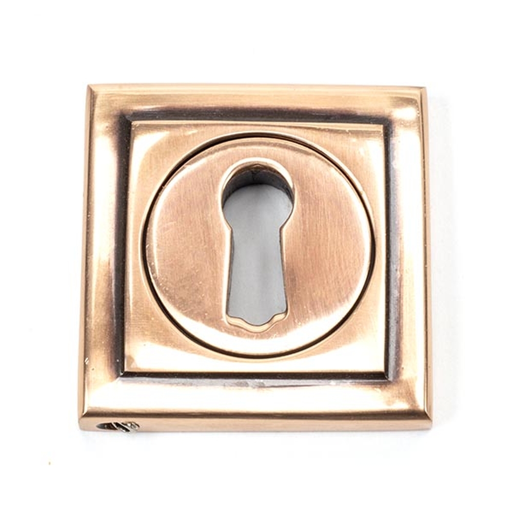 46120 • 53 x 53mm • Polished Bronze • From The Anvil Round Escutcheon [Square]