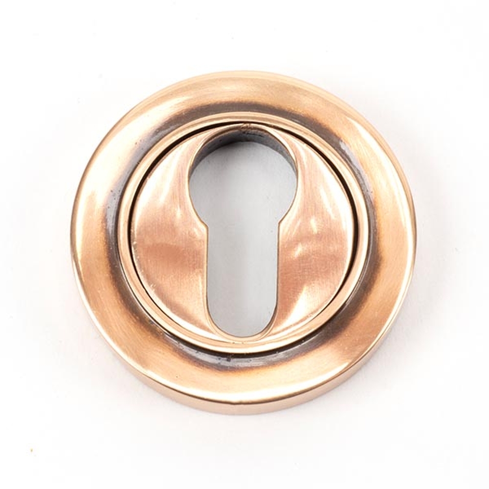 46125 • 53mm • Polished Bronze • From The Anvil Round Euro Escutcheon [Plain]