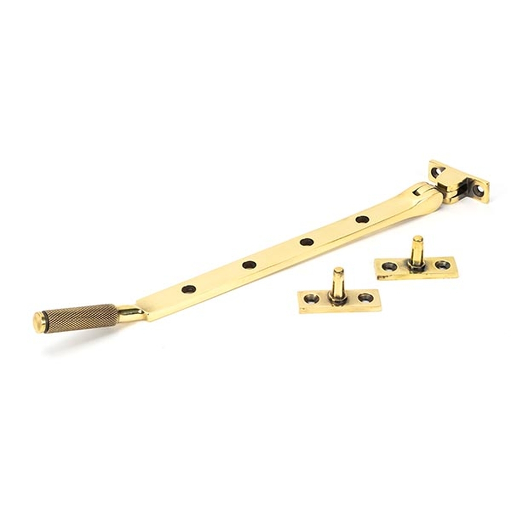 46174 • 292mm • Aged Brass • From The Anvil Brompton Casement Stay