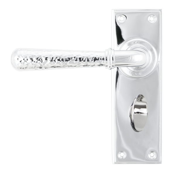 46215 • 152 x 50 x 8mm • Polished Chrome • From The Anvil Hammered Newbury Lever Bathroom Set