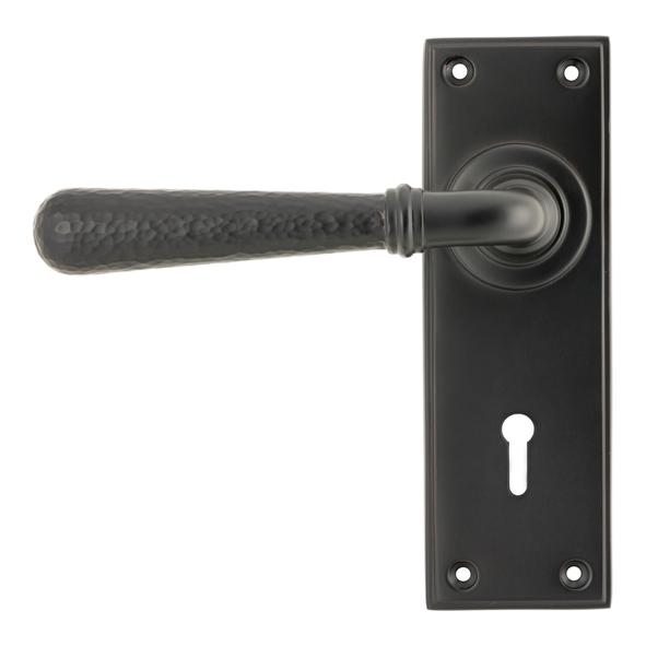 46221 • 152 x 50 x 8mm • Aged Bronze • From The Anvil Hammered Newbury Lever Lock Set