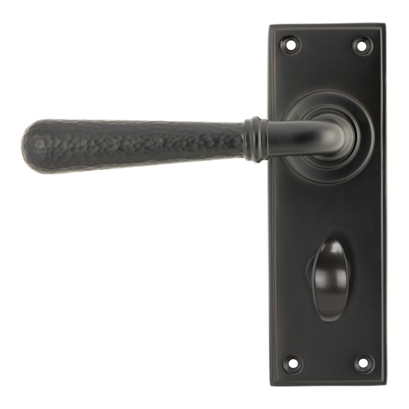 46223 • 152 x 50 x 8mm • Aged Bronze • From The Anvil Hammered Newbury Lever Bathroom Set