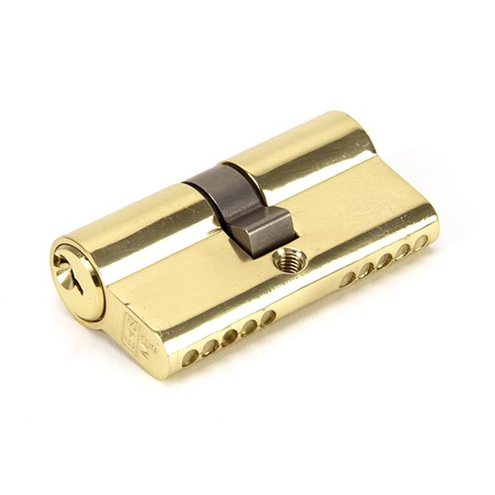 46245 • 30 x 30mm • Lacquered Brass • From The Anvil 5 Pin Euro Double Cylinder Keyed Alike