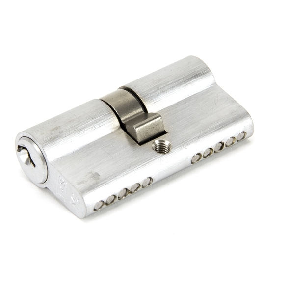 46247  30 x 30mm  Satin Chrome  From The Anvil 5 Pin Euro Double Cylinder Keyed Alike