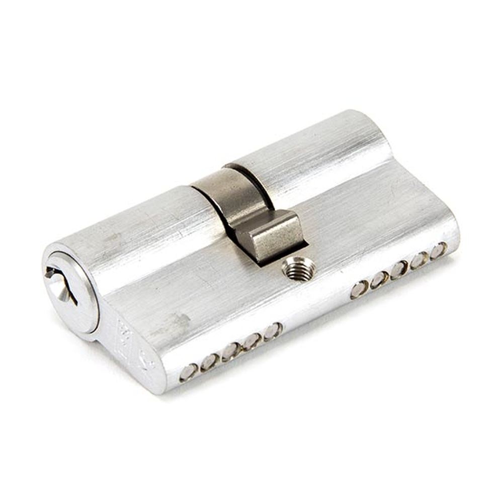 46247 • 30 x 30mm • Satin Chrome • From The Anvil 5 Pin Euro Double Cylinder Keyed Alike