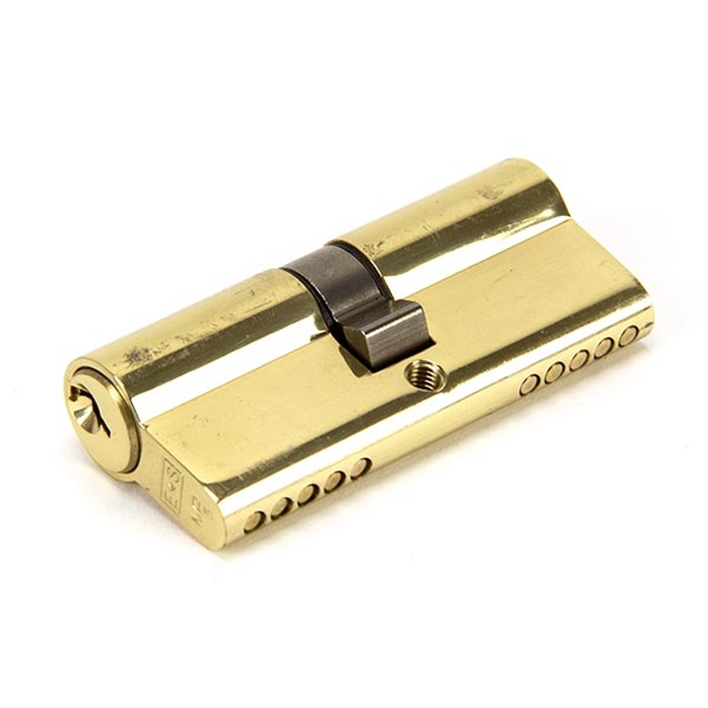 46248 • 35 x 35mm • Lacquered Brass • From The Anvil 5 Pin Euro Double Cylinder Keyed Alike