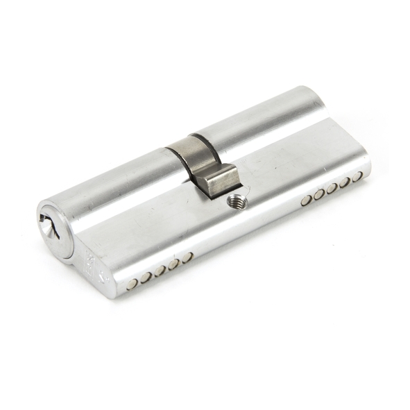 46253  40 x 40mm  Satin Chrome  From The Anvil 5 Pin Euro Double Cylinder Keyed Alike