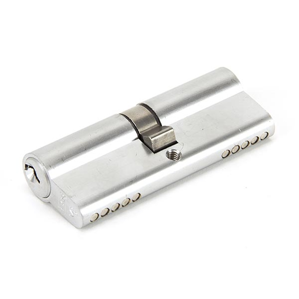 46253 • 40 x 40mm • Satin Chrome • From The Anvil 5 Pin Euro Double Cylinder Keyed Alike