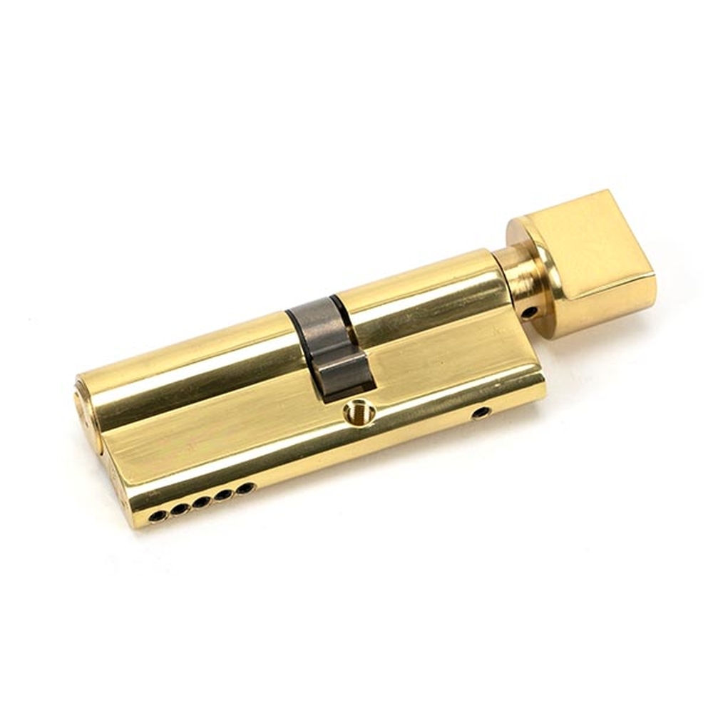 46260 • 45 x 35mm • Lacquered Brass • From The Anvil 5 Pin Euro Cylinder & Thumbturn