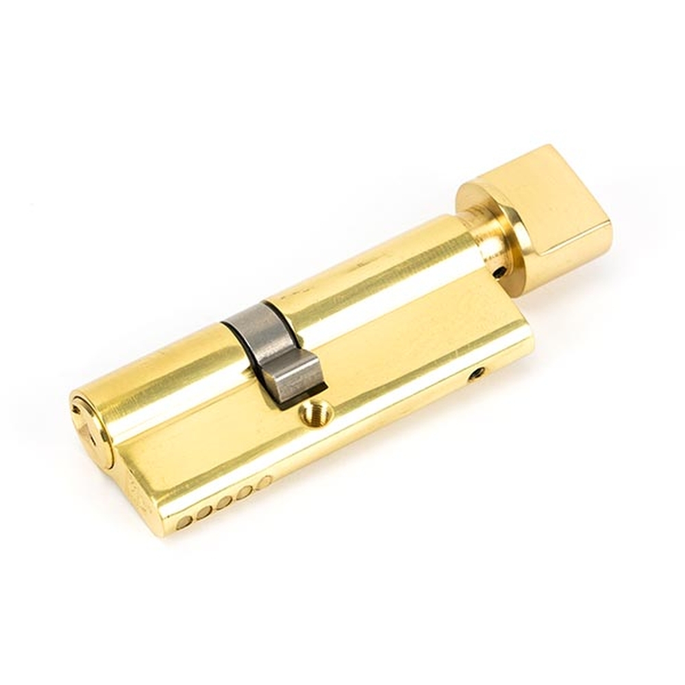 46263 • 35 x 45mm • Lacquered Brass • From The Anvil 5 Pin Euro Cylinder & Thumbturn