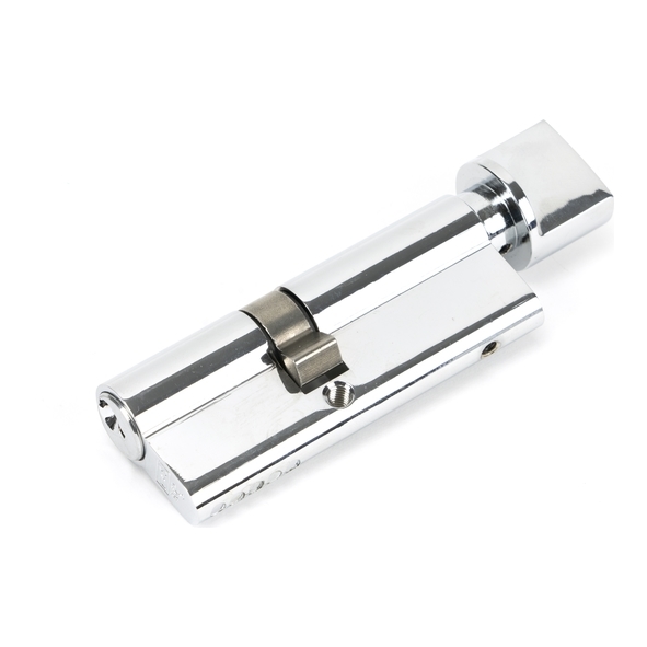 46264 • 35 x 45mm • Polished Chrome • From The Anvil 5 Pin Euro Cylinder & Thumbturn