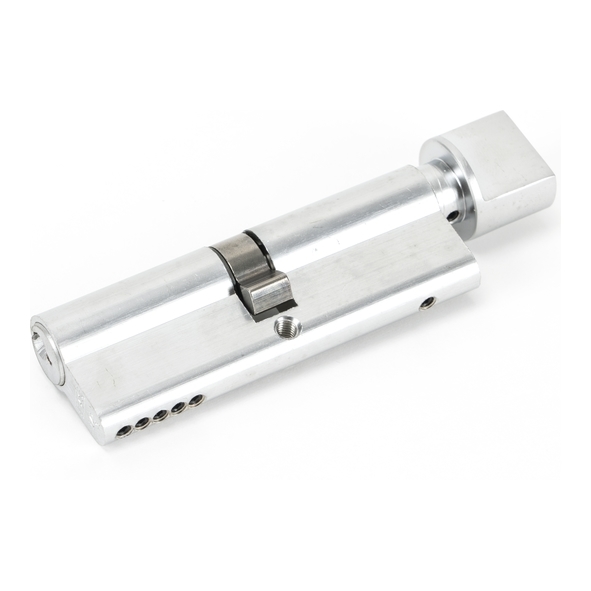 46267 • 45 x 45mm • Polished Chrome • From The Anvil 5 Pin Euro Cylinder & Thumbturn