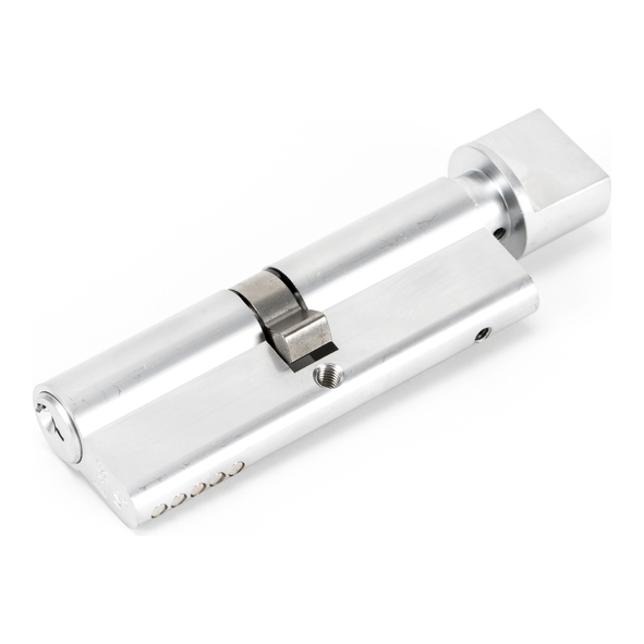 46268 • 45 x 45mm • Satin Chrome • From The Anvil 5 Pin Euro Cylinder & Thumbturn