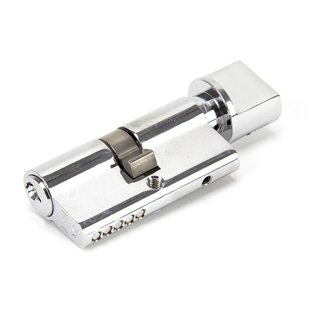 46270 • 30 x 30mm • Polished Chrome • From The Anvil 5 Pin Euro Cylinder & Thumbturn Keyed Alike