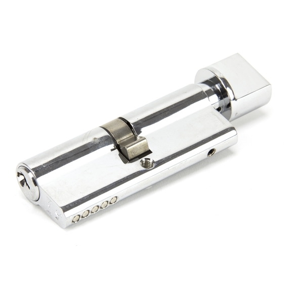 46276  40 x 40mm  Polished Chrome  From The Anvil 5 Pin Euro Cylinder & Thumbturn Keyed Alike