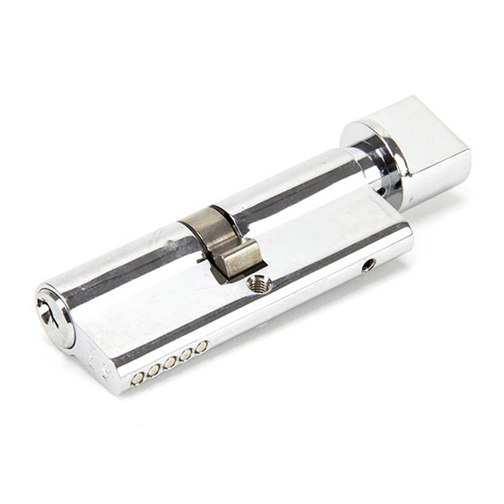 46276 • 40 x 40mm • Polished Chrome • From The Anvil 5 Pin Euro Cylinder & Thumbturn Keyed Alike