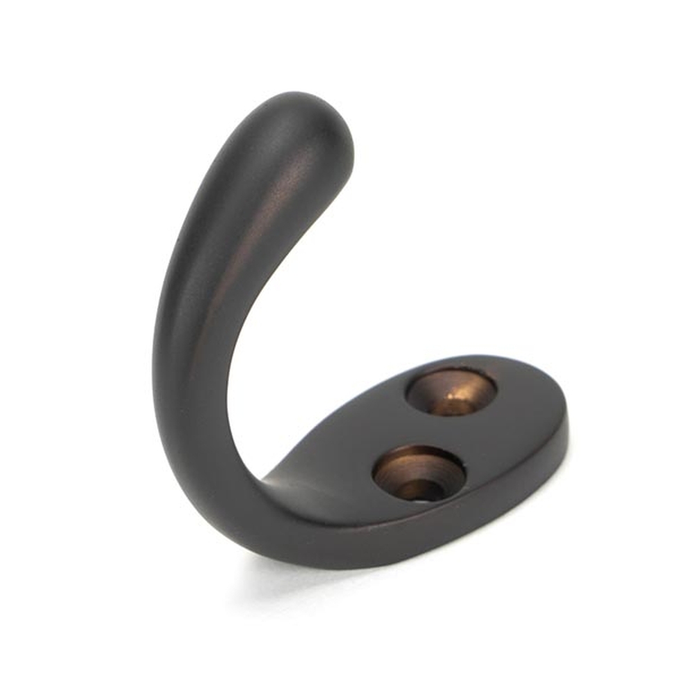 46306  32 x 19mm  Aged Bronze  From The Anvil Celtic Single Robe Hook