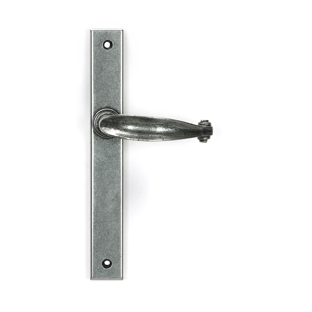 46401 • 242 x 32 x 13mm • Pewter Patina • From The Anvil Cottage Slimline Lever Espag. Latch Set