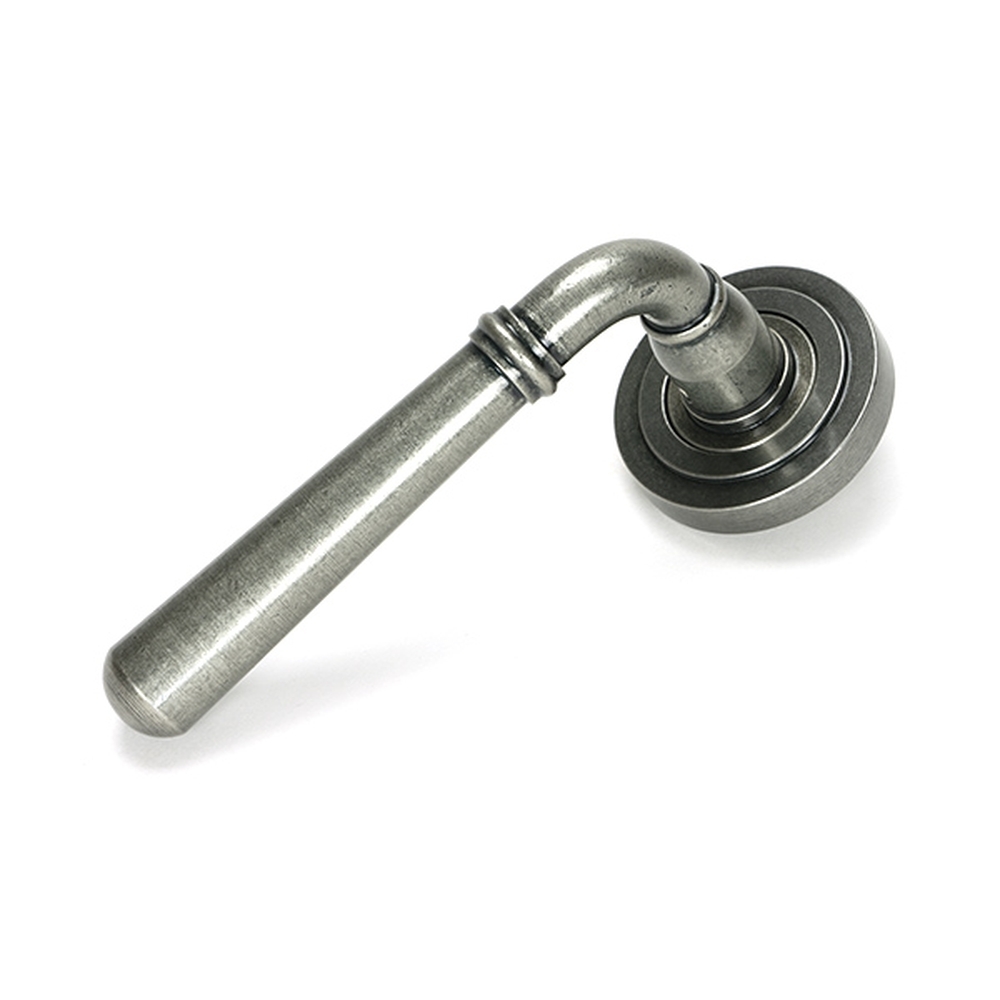 46464 • 53 x 8mm • Pewter Patina • From The Anvil Newbury Lever on Rose Set [Art Deco]