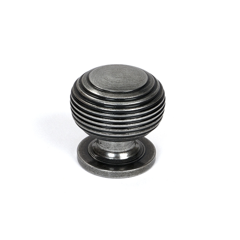 46465  30mm  Pewter Patina  From The Anvil Beehive Cabinet Knob