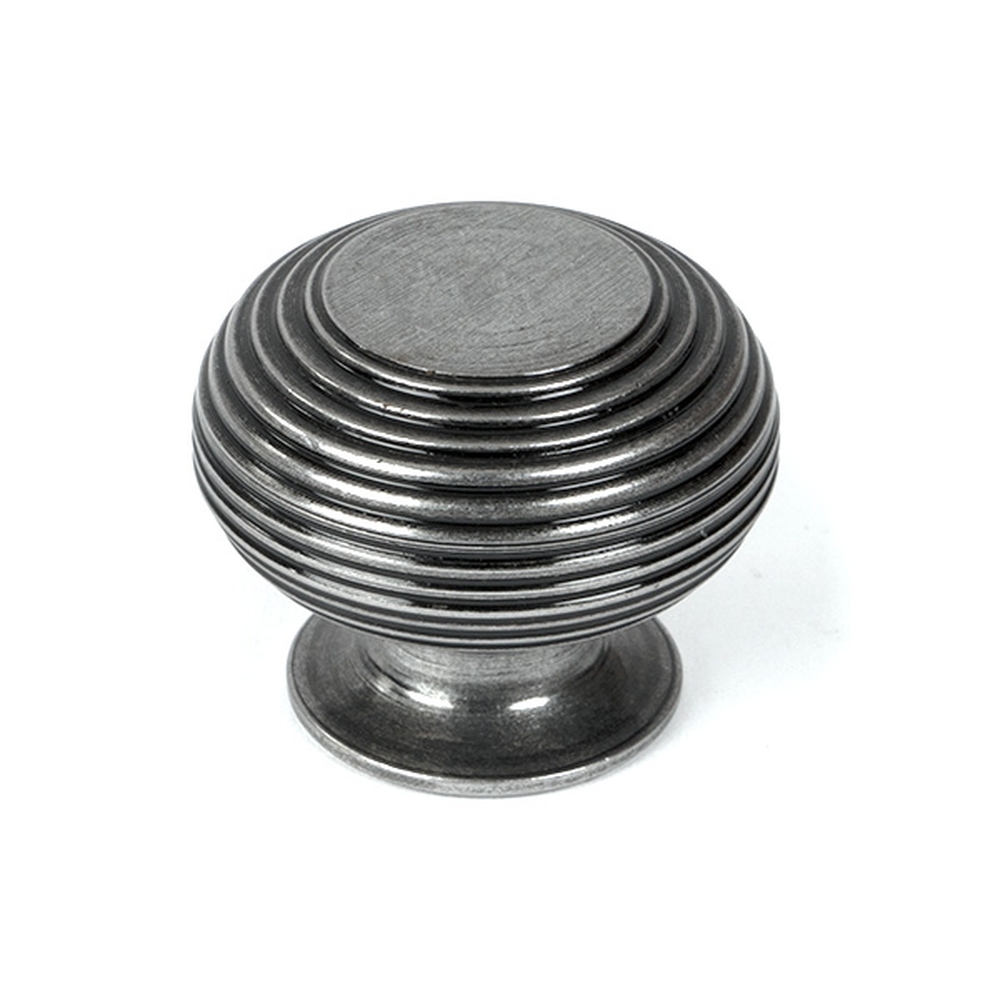 46467  40mm  Pewter Patina  From The Anvil Beehive Cabinet Knob