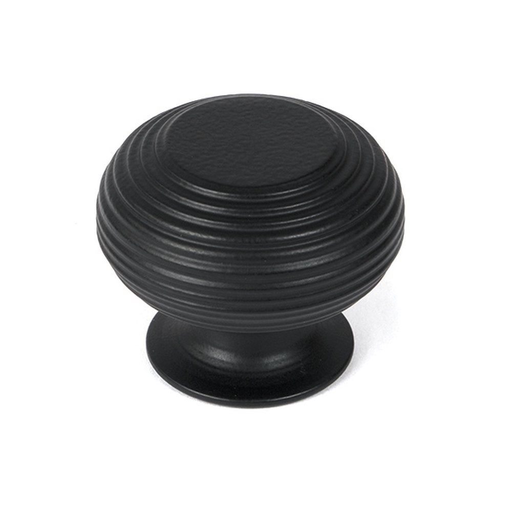 46468  40mm  Matt Black  From The Anvil Beehive Cabinet Knob