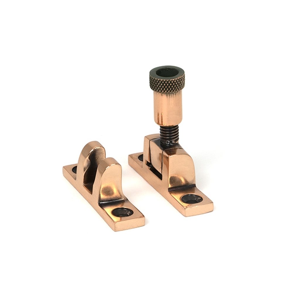 46583  55 x 14mm  Polished Bronze  From The Anvil Brompton Brighton Fastener - Narrow [Square]