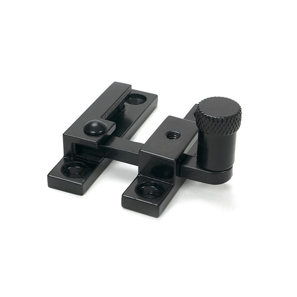 46592  64 x 13mm  Black  From The Anvil Brompton Narrow Quadrant Fastener