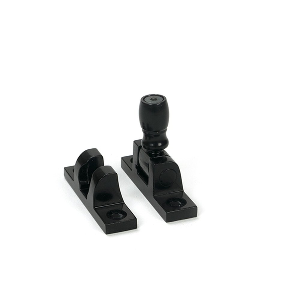 46599  55 x 14mm  Black  From The Anvil Mushroom Brighton Narrow Square Fastener