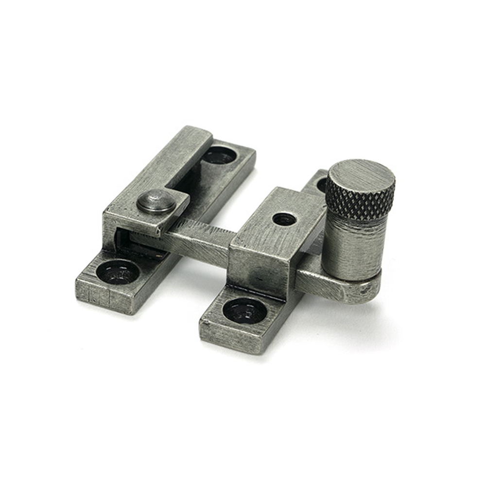 46605  64 x 13mm  Pewter  From The Anvil Brompton Narrow Quadrant Fastener