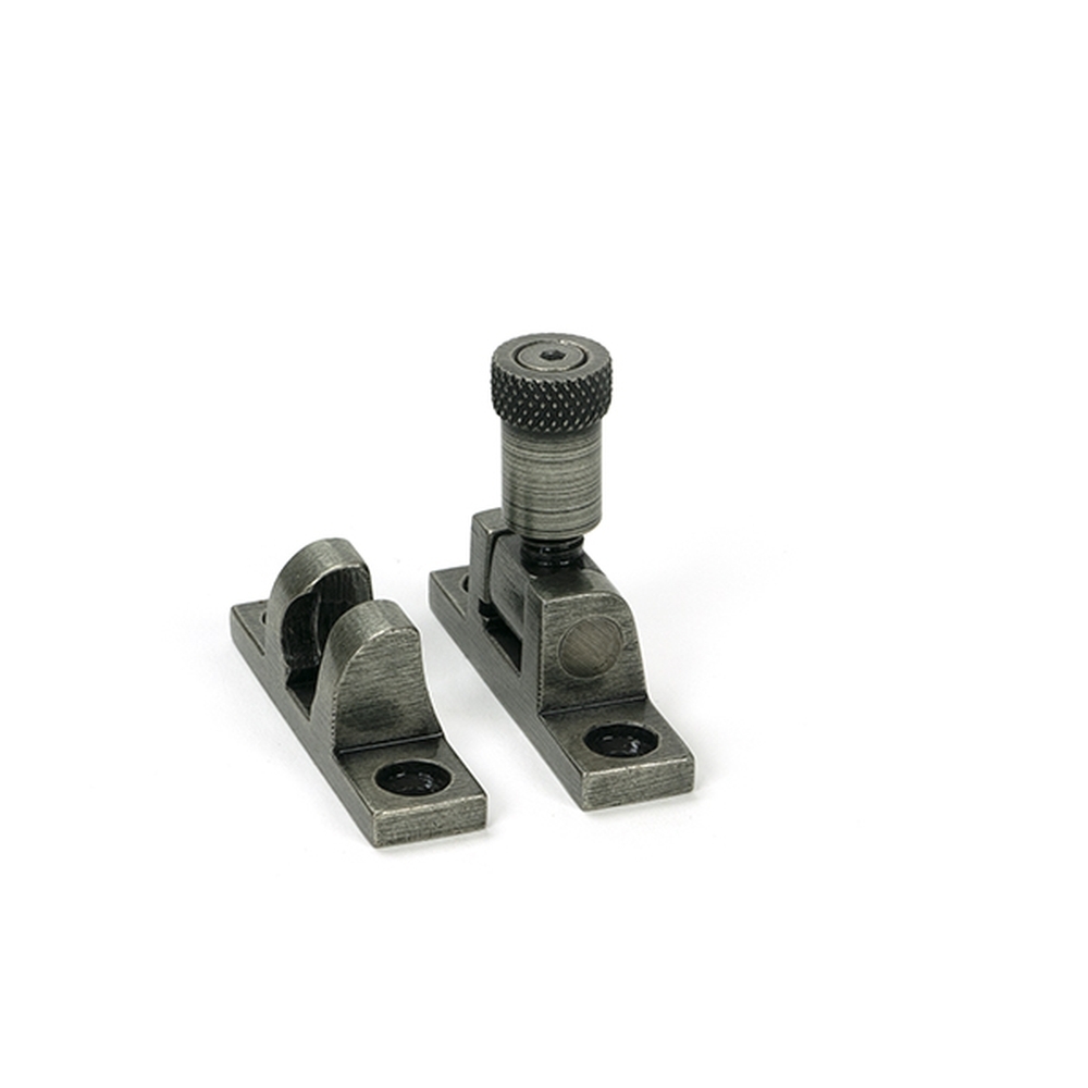 46609  55 x 14mm  Pewter  From The Anvil Brompton Brighton Narrow Square Fastener