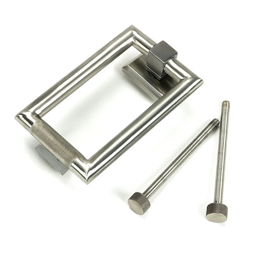 46653  145mm  Satin Stainless [316]  From The Anvil Brompton Door Knocker