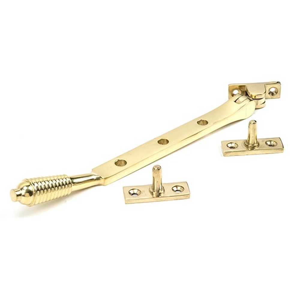 46706 • 249mm • Polished Brass • From The Anvil Reeded Casement Stay