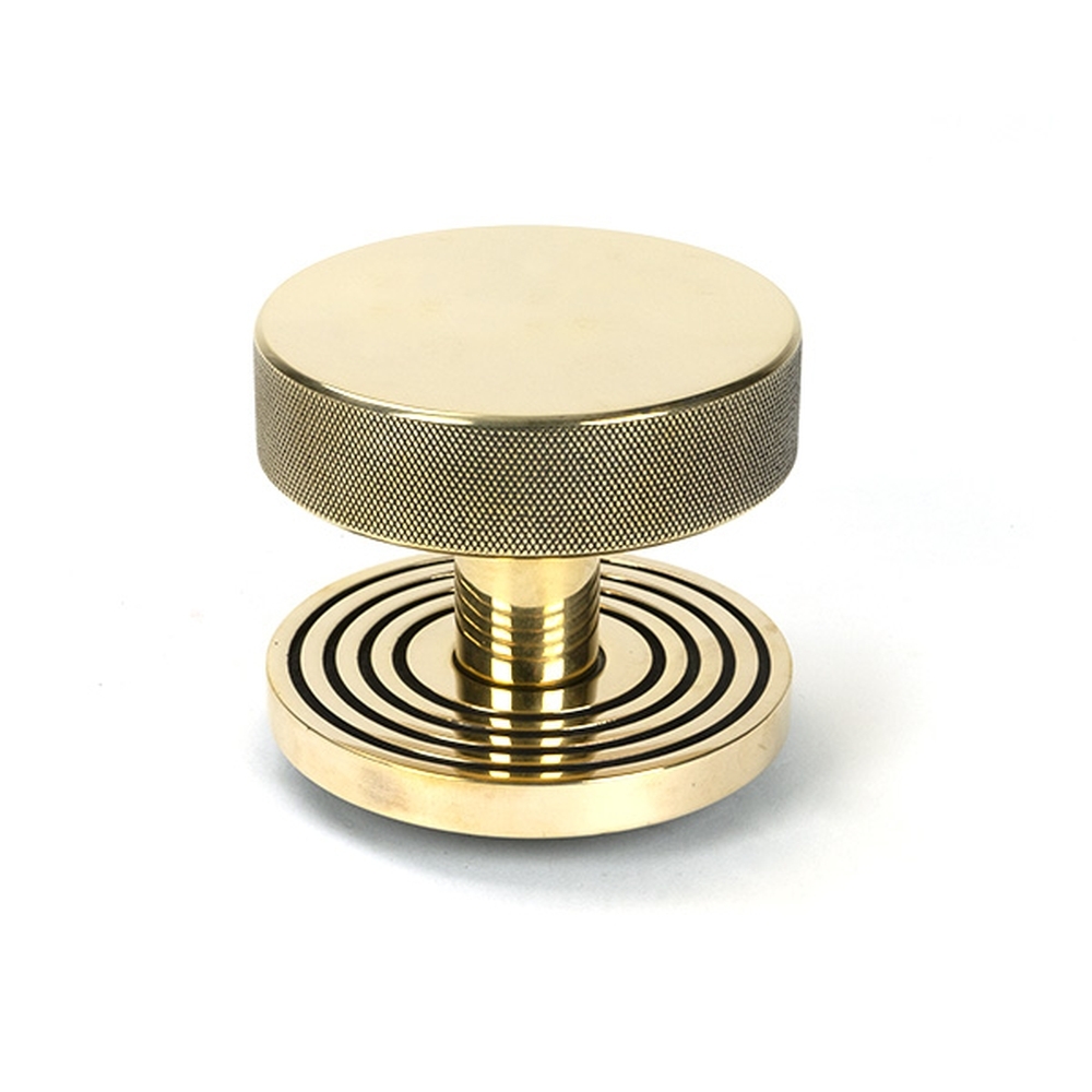 46736  90mm  Aged Brass  From The Anvil Brompton Centre Door Knob