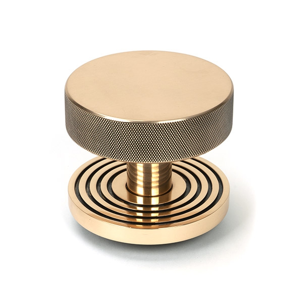 46752  90mm  Polished Bronze  From The Anvil Brompton Centre Door Knob