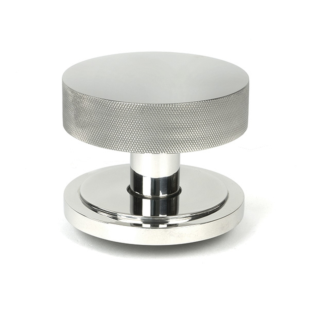 46767  90mm  Polished Stainless [316]  From The Anvil Brompton Centre Door Knob