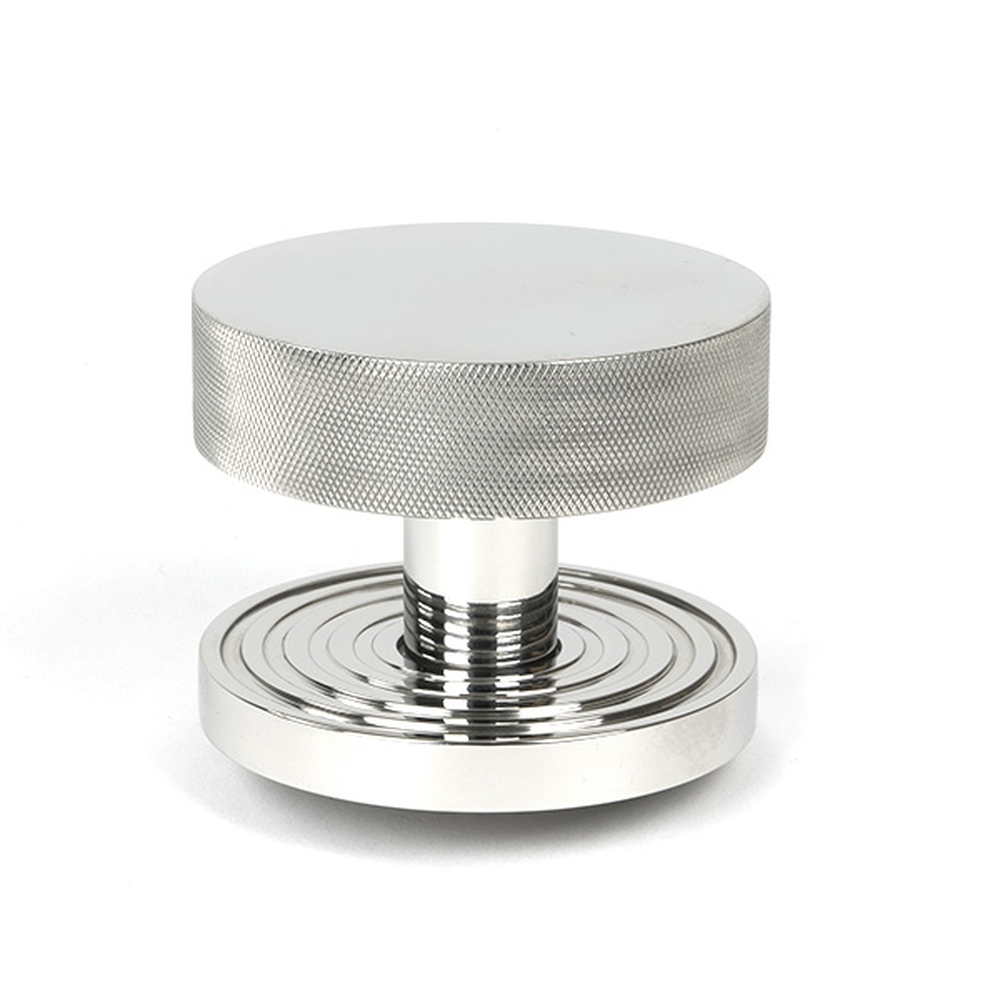 46768  90mm  Polished Stainless [316]  From The Anvil Brompton Centre Door Knob