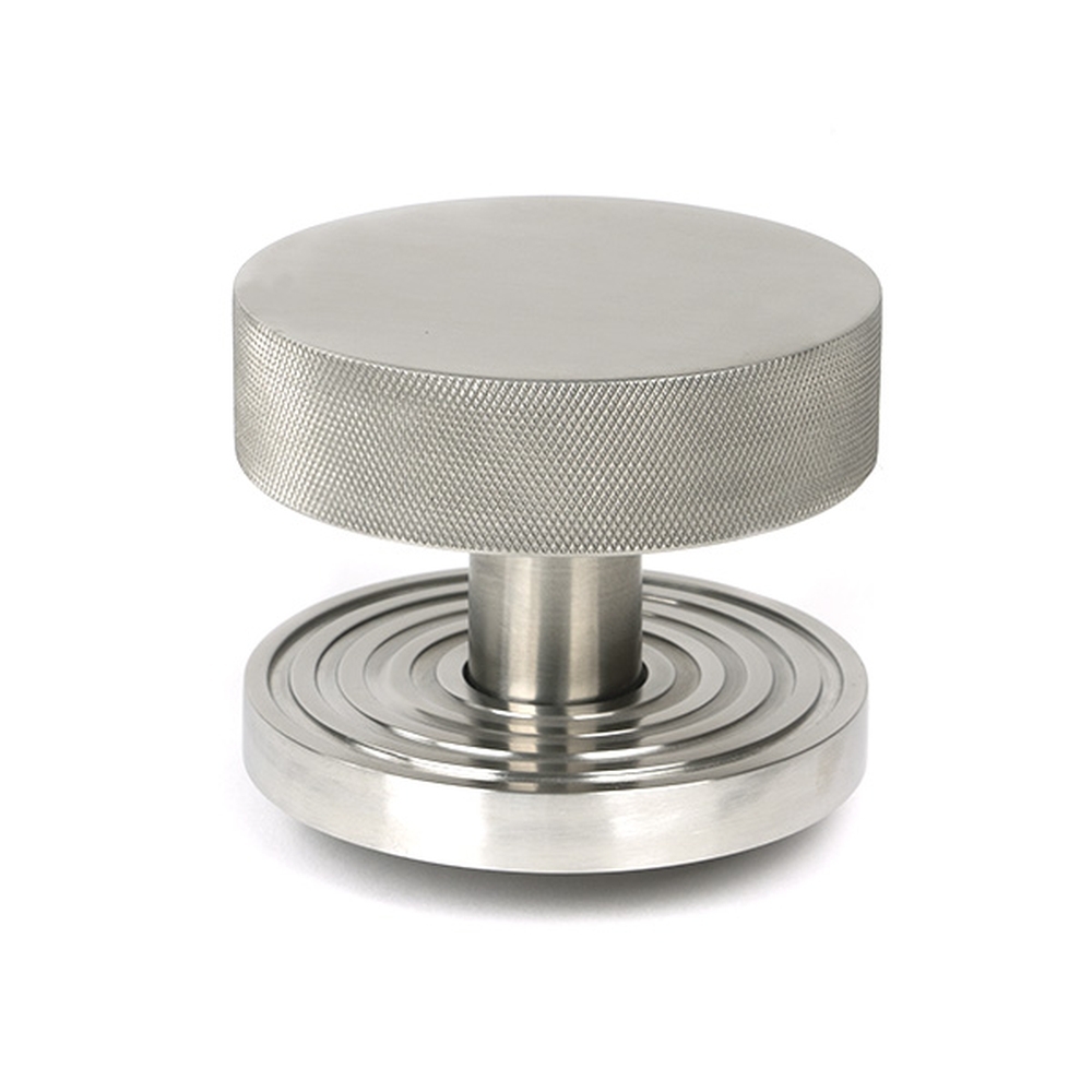 46772  90mm  Satin Stainless [316]  From The Anvil Brompton Centre Door Knob